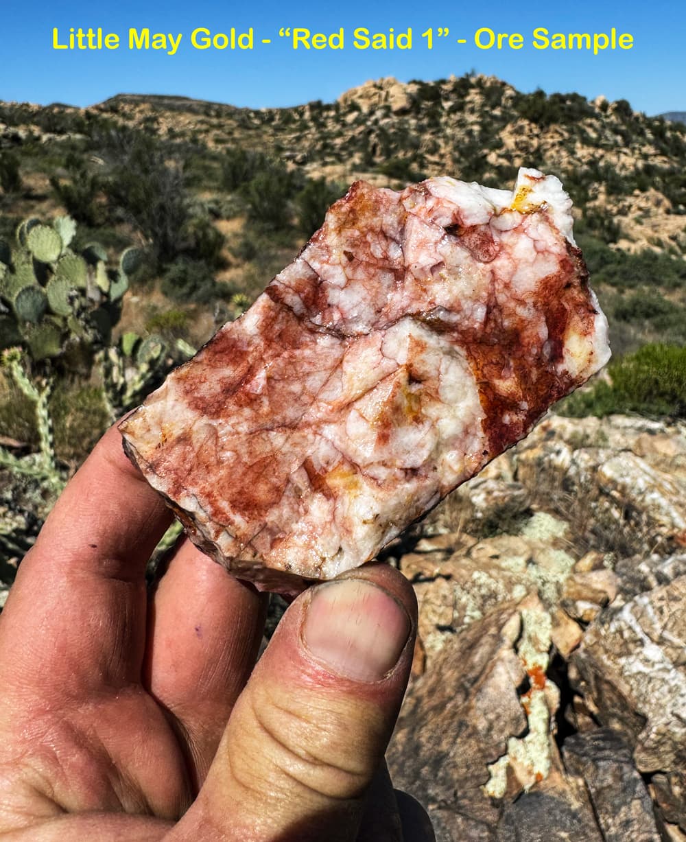 Red Said 1 Ore Sample - Little May Gold